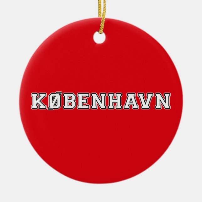 Kobenhavn Danmark Keramik Ornament (Vorne)