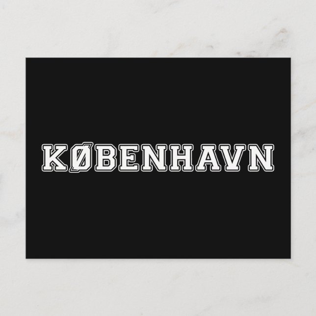 Kobenhavn Danmark Postkarte (Vorderseite)