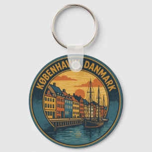 København Nyhavn Hafen Schlüsselanhänger