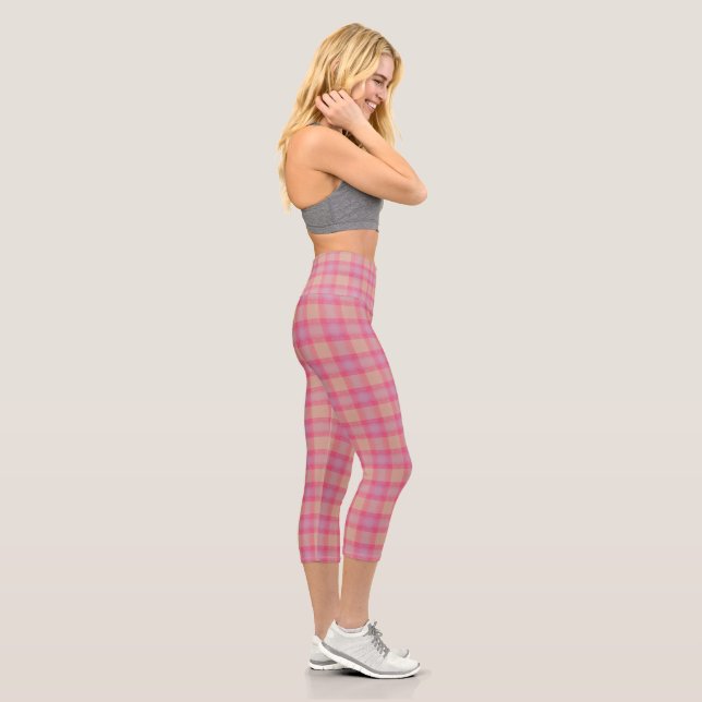 Kobi Kariert Capri Leggings (Rechts)