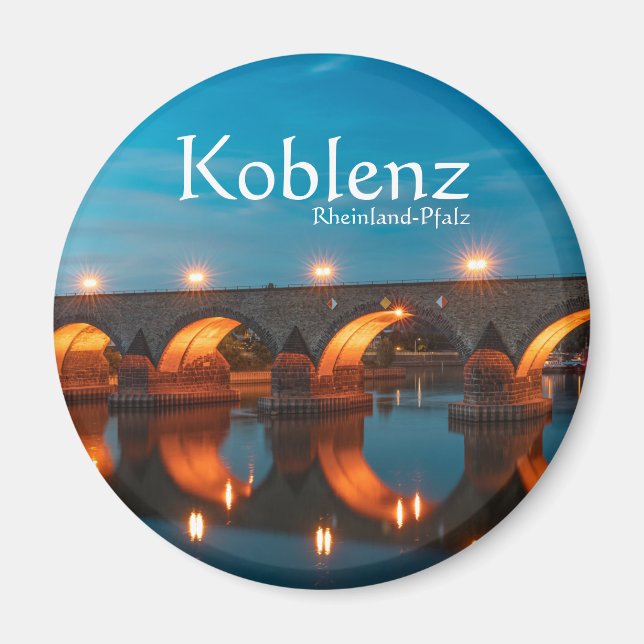 Koblenz Deutschland Magnet (Vorne)