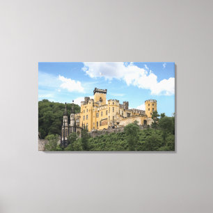 Koblenz, Deutschland, Stolzenfels Burg, Schloss Leinwanddruck