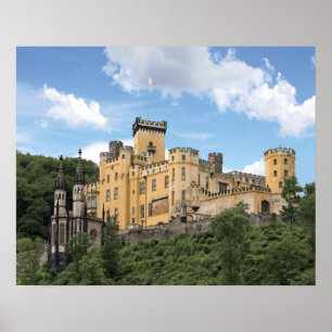 Koblenz, Deutschland, Stolzenfels Burg, Schloss Poster
