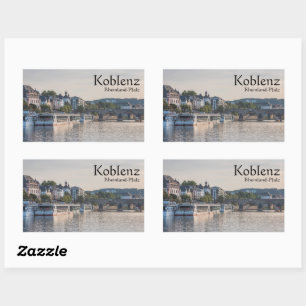 Koblenz Germany Souvenir Rechteckiger Aufkleber