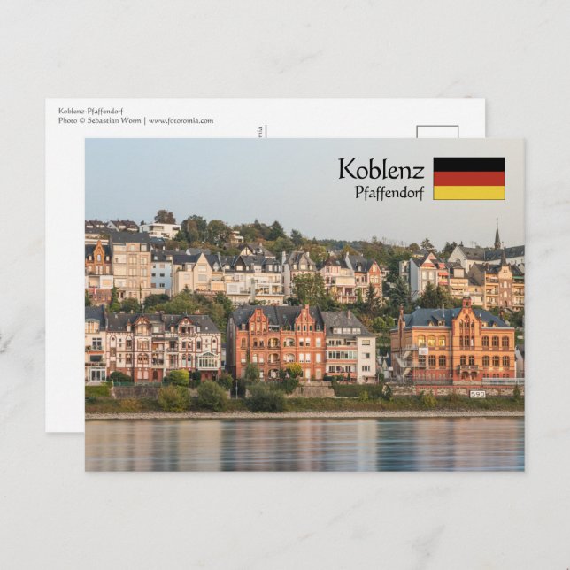 Koblenz Pfaffendorf Postkarte (Vorne/Hinten)