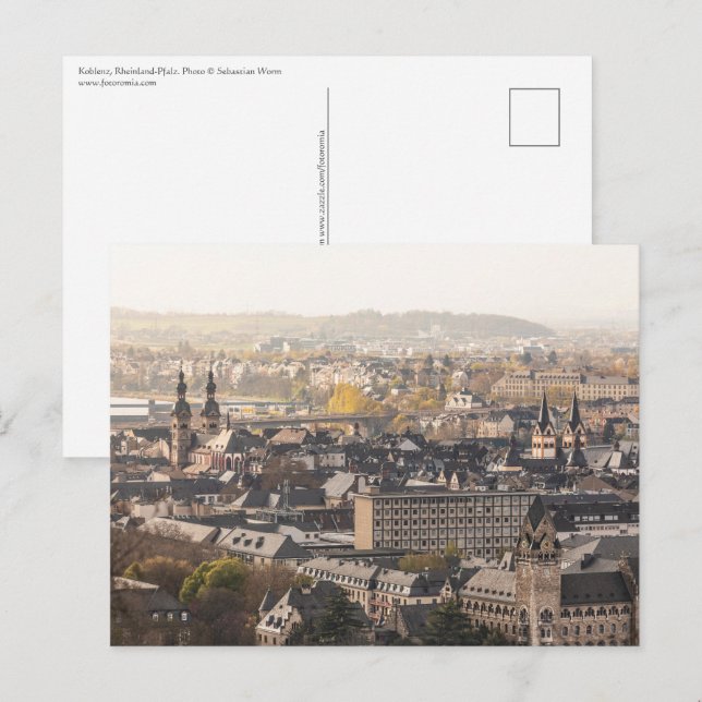Koblenz Postkarte (Vorne/Hinten)