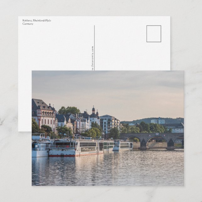 Koblenz Postkarte (Vorne/Hinten)