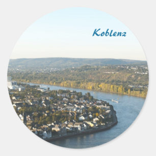 Koblenz Runder Aufkleber