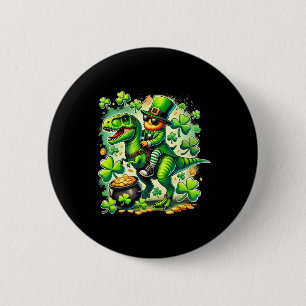 Kobold auf T-Rex Dinosaurier St Pat Trex Patriot Button
