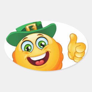 Kobold Emoji Ovaler Aufkleber