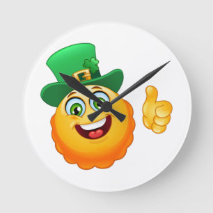 Kobold-Emoji Runde Wanduhr