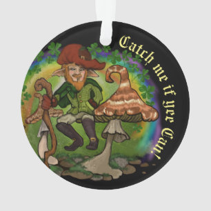 Kobold, fangen Sie mich, wenn ja! Stickertaste Ornament