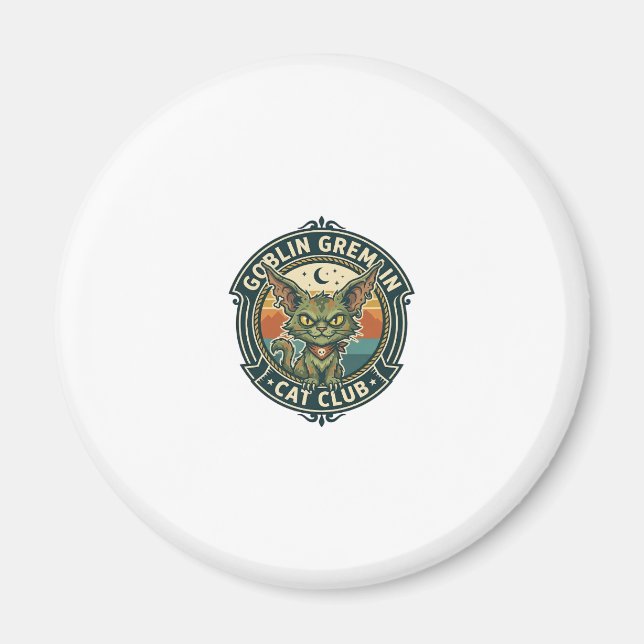 Kobold Gremlin Katze Süße Kitty Design - Kobold Gr Magnet (Vorne)