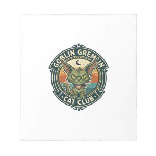 Kobold Gremlin Katze Süße Kitty Design - Kobold Gr Notizblock