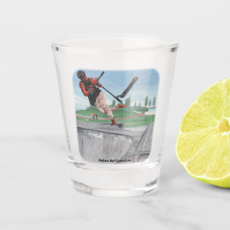 Kobold Kick Scooter Tricks Fantasy Art Shooting Gl Schnapsglas