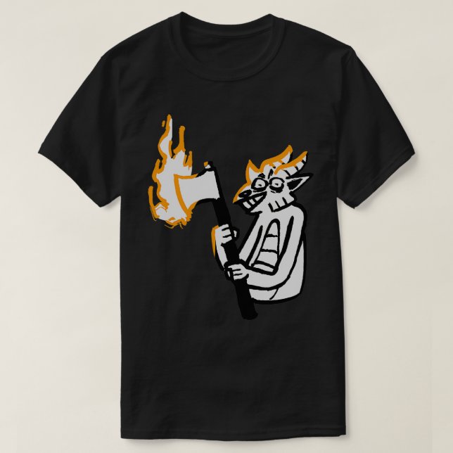 Kobold mit Axt T-Shirt (Design vorne)
