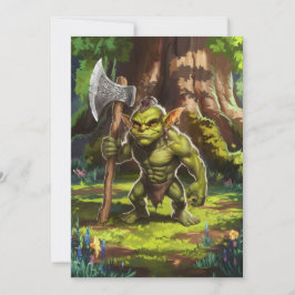Kobold-Wächter des Waldes. Feiertagskarte