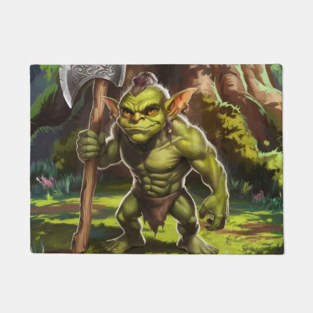 Kobold-Wächter des Waldes. Fußmatte (Vorderseite)
