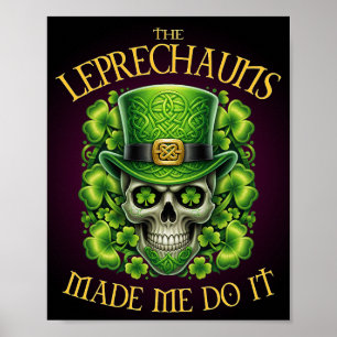 Kobolde haben mich dazu gebracht, diesen St. Patri Poster