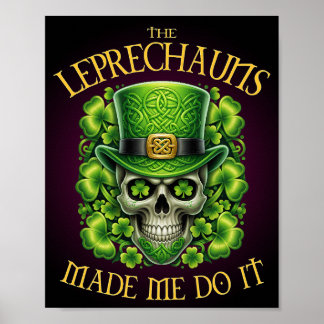 Kobolde haben mich dazu gebracht, diesen St. Patri Poster