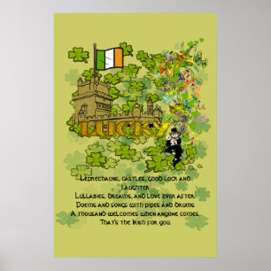 Kobolde, Schlösser, Viel Glück und Lachen Poster