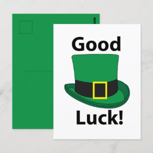Koboldhut Glück St. Patricks Day Postkarte