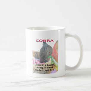 Kobra im Korb Kunstprint Kaffeetasse