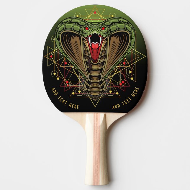Kobra-Pong-Paddel Tischtennis Schläger (Vorderseite)
