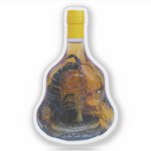 Kobra-Schlange gegen Skorpions-Whisky… Yadong La Aufkleber