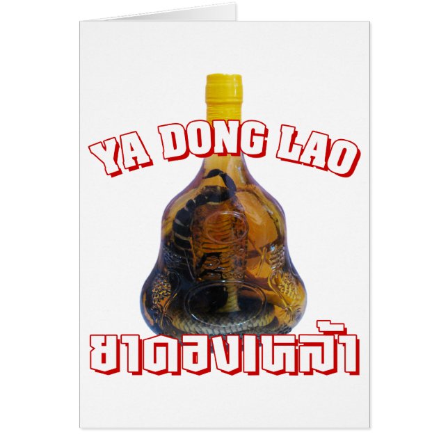 Kobra-Schlange gegen Skorpions-Whisky… Yadong Lao (Vorne)