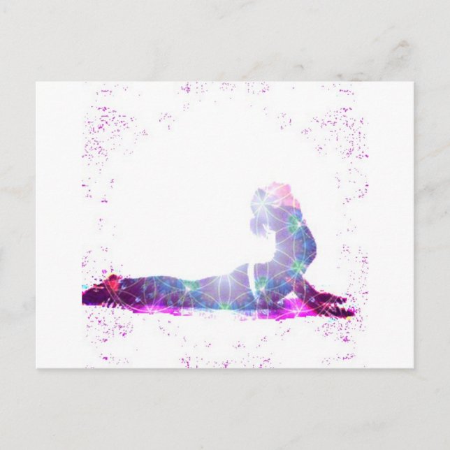Kobra-Universum-Yoga-Pose-Reihe Postkarte (Vorderseite)