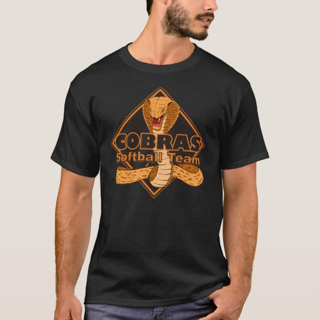 Kobrensoftball-Team-Logo-Shirt T-Shirt (Vorderseite)