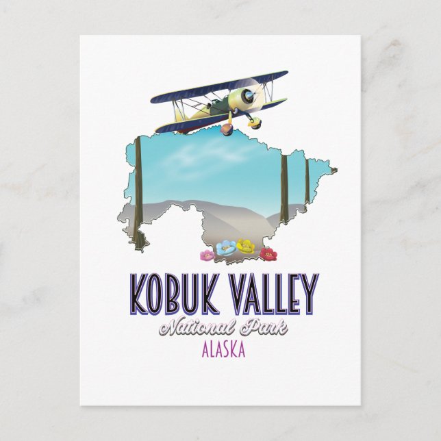 Kobuk Valle Alaska Nationalpark Karte (Vorderseite)