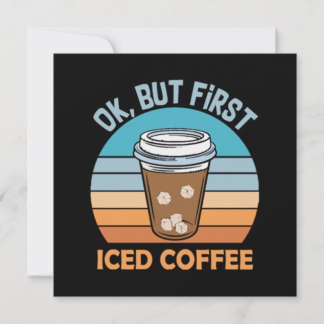Koch, aber erst eisgekühlter Kaffee (Vorderseite)