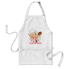 Koch am Arbeitsplatz Schürze