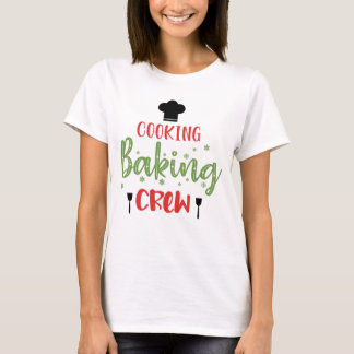 Koch Back Crew Frohe Weihnachten Baum Xmas T-Shirt