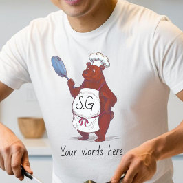 Koch Bear T-Shirt - Funny Cooking Shirt für Food L