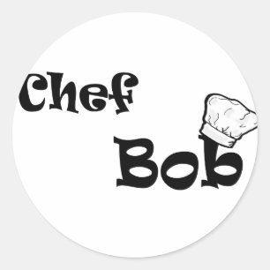 Koch Bob Runder Aufkleber