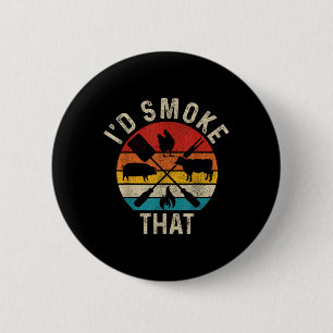 Koch Butcher Grillen Id Smoke jenes Funny Vathday  Button
