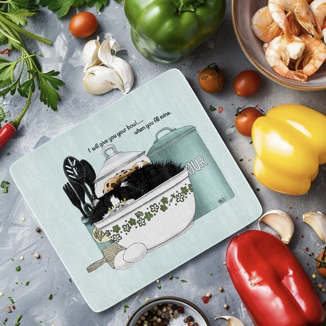 Koch Cat Blue Schneidebrett (Von Creator hochgeladen)