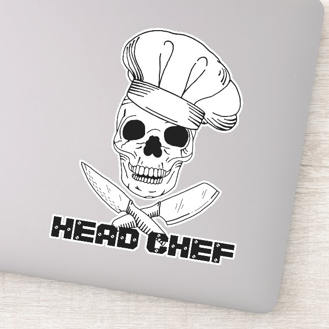 Koch Caterer Training School Abschluss Aufkleber (Detail)
