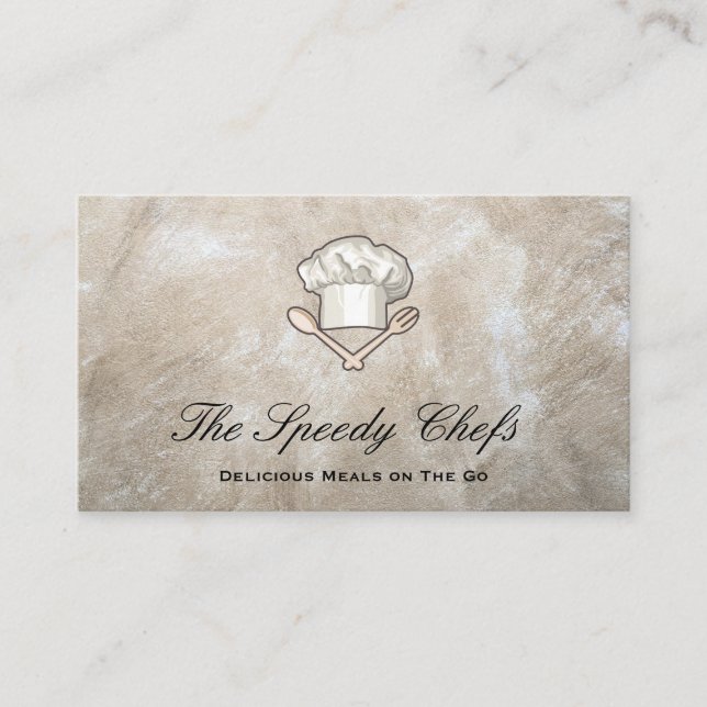Koch | Catering Delivery Services Business Card Visitenkarte (Vorderseite)