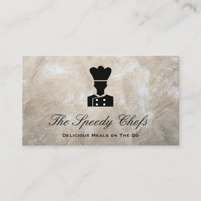 Koch | Catering Delivery Services Business Card Visitenkarte (Vorderseite)