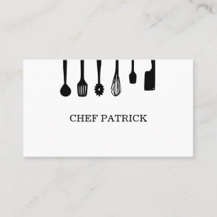 Koch Catering Food Restaurant Business Card Visitenkarte