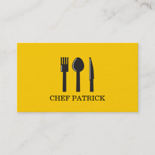 Koch Catering Food Restaurant Business Card Visitenkarte
