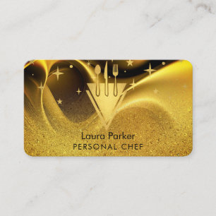 Koch Catering Restaurant Küche Tools Personal Visitenkarte