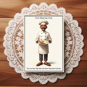 Koch-/Chef-Postkarte für jeden Anlass, anpassbar Postkarte