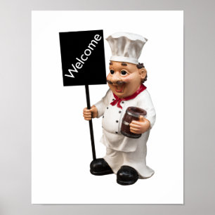 Koch Cook - WELCOME Menükarte Poster