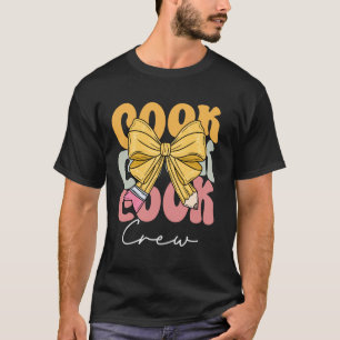 Koch Crew Groovy Kokette Schleife Cute Lustig Zurü T-Shirt