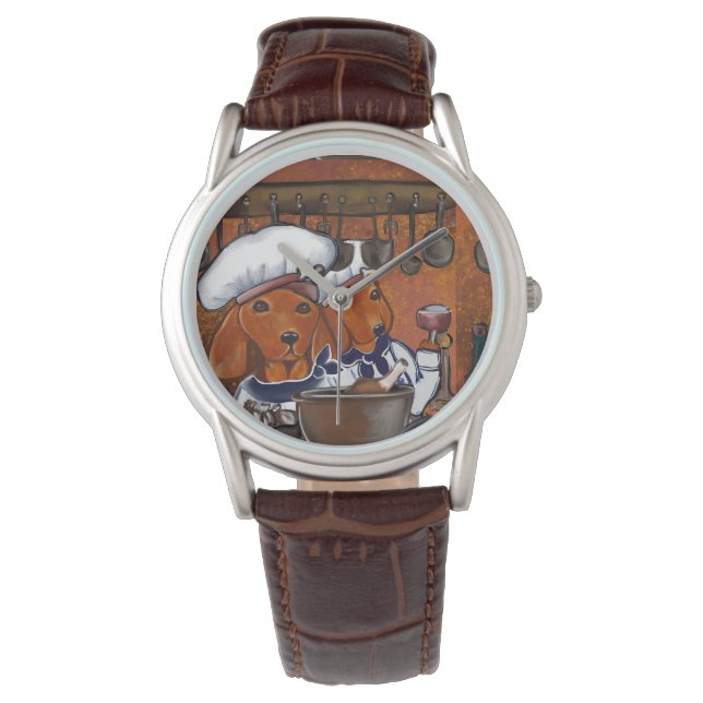 KOCH-DACKELN ARMBANDUHR (Vorderseite)